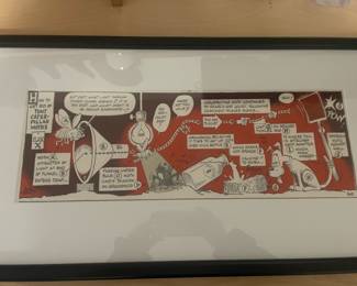 Framed Comic " How to Get Rid of Tent Caterpillar Moths by Alan Pratt