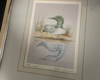 There Loon Watercolor Print by Sue Coleman