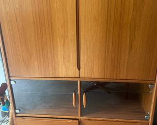 Mid Century Teak Media Center