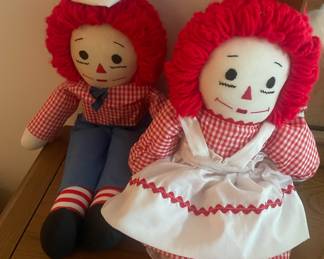 Raggedy Ann & Andy Plush Dolls