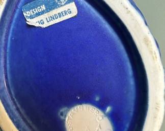 Royal Blue Stag Lindberg Vase