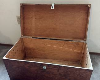 Wood Storage Chest
