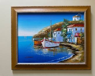 Seascape/Sailboat Oil Painting 