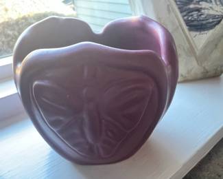 Van Briggle Pottery Mulberry Butterfly Vase