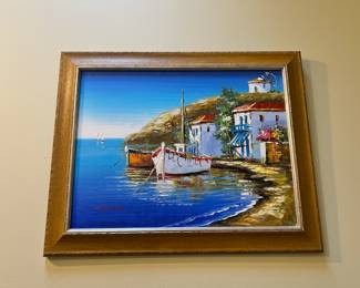 Seascape/Sailboat Oil Painting 