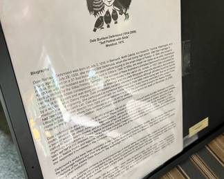 Framed & Matted Woodcut Print "Ground Squirrel" by Dale DeArmond