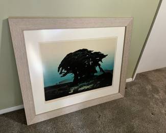 Silk Screen Print "Whisper of the Wind" by Elton Bennet