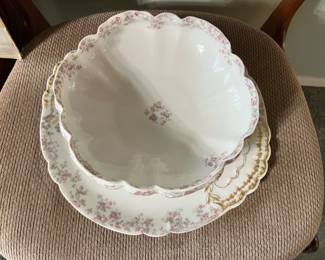Haviland France Limoges Serving Plate and Bowl