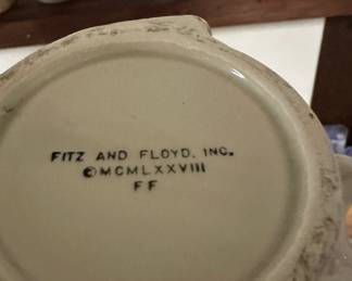 Fitz and Floyd Fish Themed Mug