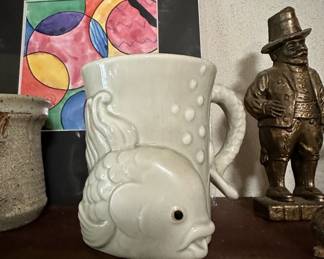 Fitz and Floyd Fish Themed Mug