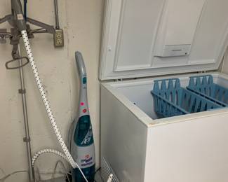 Nice Freezer, clothes steamer, floor care.