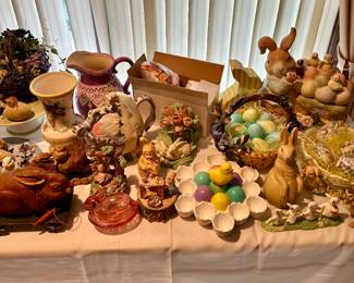 TONS of Easter decorations