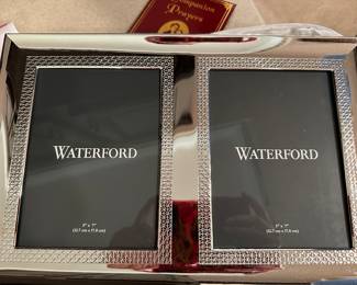 Waterford NIB double picture frame, mint condition