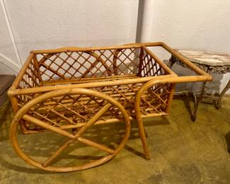 Large bamboo cart