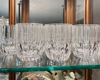 Mikasa crystal drink ware 