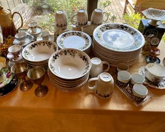 Vintage tea cups and Christmas sets