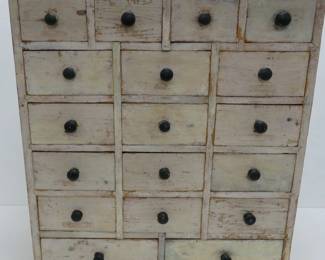 Multi drawer table top cabinet