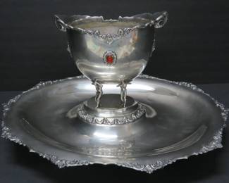 800 silver revival bowl and platter