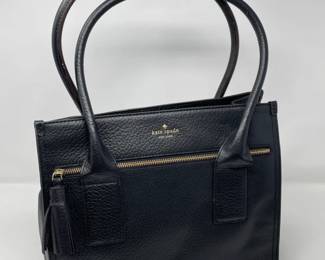 Y2K KATE SPADE Southport Avenue Cameron Black Leather Tote