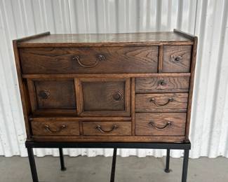 Antique Spanish Vargueño - Chest of Drawers - End Table
