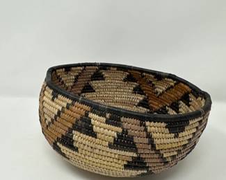 Native American Coil Bowl Basket - 8" Diameter