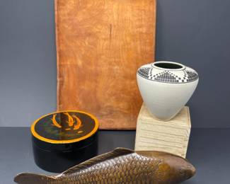 A Bit Of NW - Leslie Thompson Signed Pottery, Salmon & More