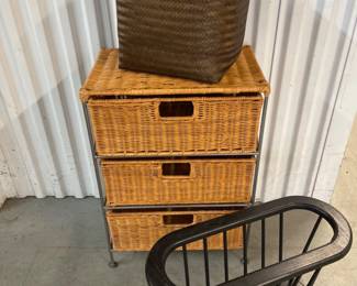3 Drawer Wicker Storage & More