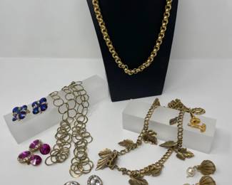 Vintage DKNY & Gold Toned Jewelry