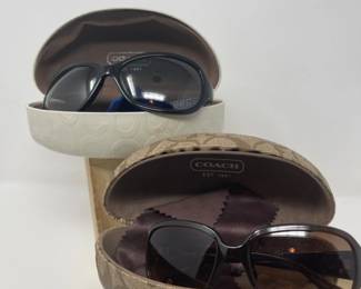 Two Pairs Of Women’s Coach Sunglasses w/Cases