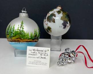 Mt Rainier L. Ford Tree Ball (336/500) & More Ornaments