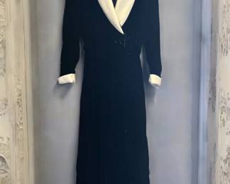 Catherine Regehr Black Velvet Evening Dress