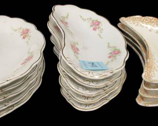 TWO SETS OF BONE DISHES