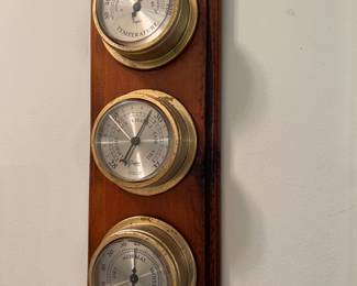 Temp, humidity, wall barometer