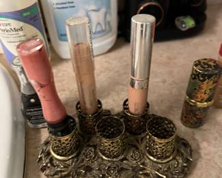 Vintage Lipstick or brushes holder