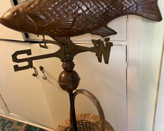 VTG Copper Fish weather vane