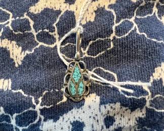 Turquoise native pendant
