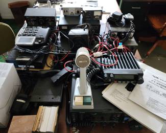 Electronics, radios, ham radio, mikes etc.