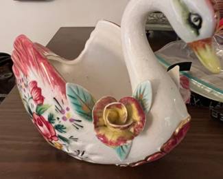 Porcelain swan
