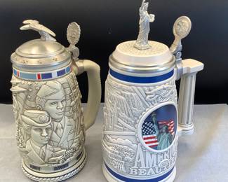 Pair of Steins, (35 in this auction)