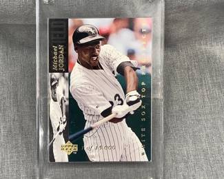 Michael Jordan Card Limited in acrylic case, BASEBALL White Sox