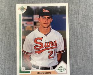 1991 Upper Deck Mike Mussina Top Prospect Baseball Card