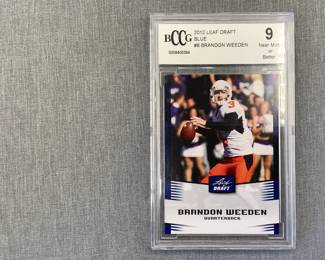 Brandon Weeden Football, Leaf Draft Card, Near Mint