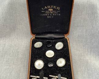 Antique Art Deco Larter Shirt and Vest Set