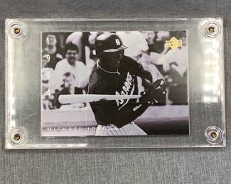 Michael Jordan Baseball Card in Acrylic Case