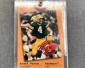 Brett Favre Card in Acrylic case