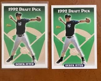 Draft pick Derek Jeter cards