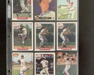 Autographed cards, all one lot.