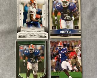 Gators, Cornelius Ingram personally autographed cards with signature and GO GATORS!