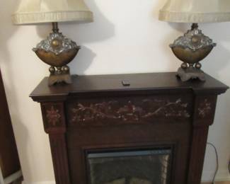 Portable electric fireplace