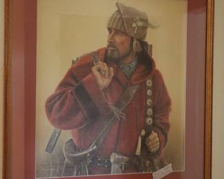 Signed print M.C, Poulsen